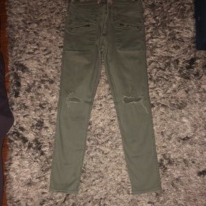 Hollister Khaki Army Green Skinny Pants